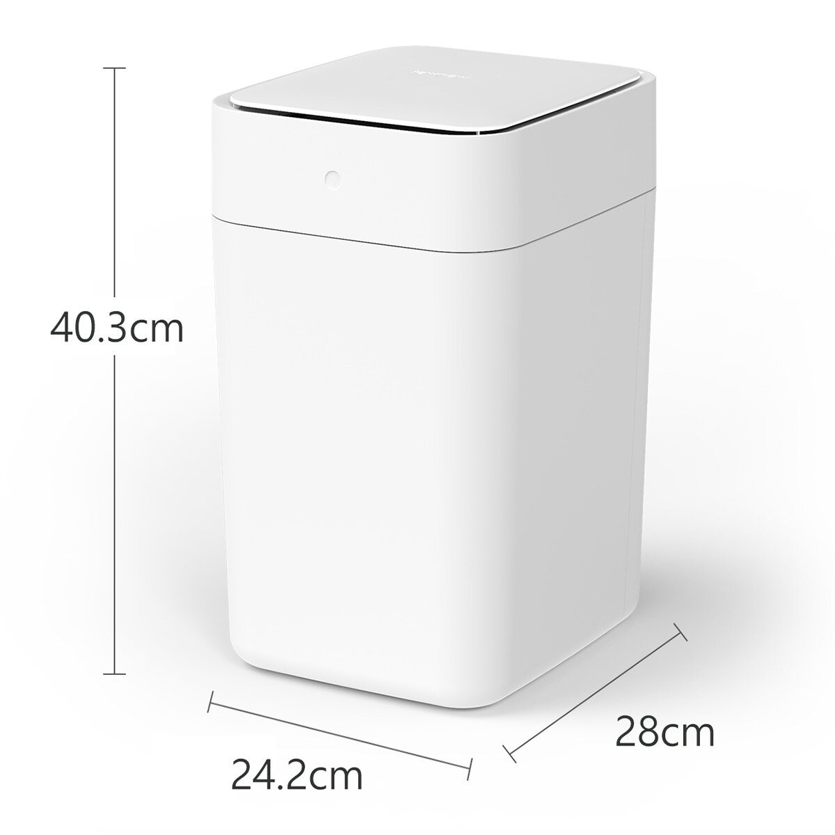 拓牛 T1S 感應式智能垃圾桶 15.5公升 + 白色垃圾袋 X 6入