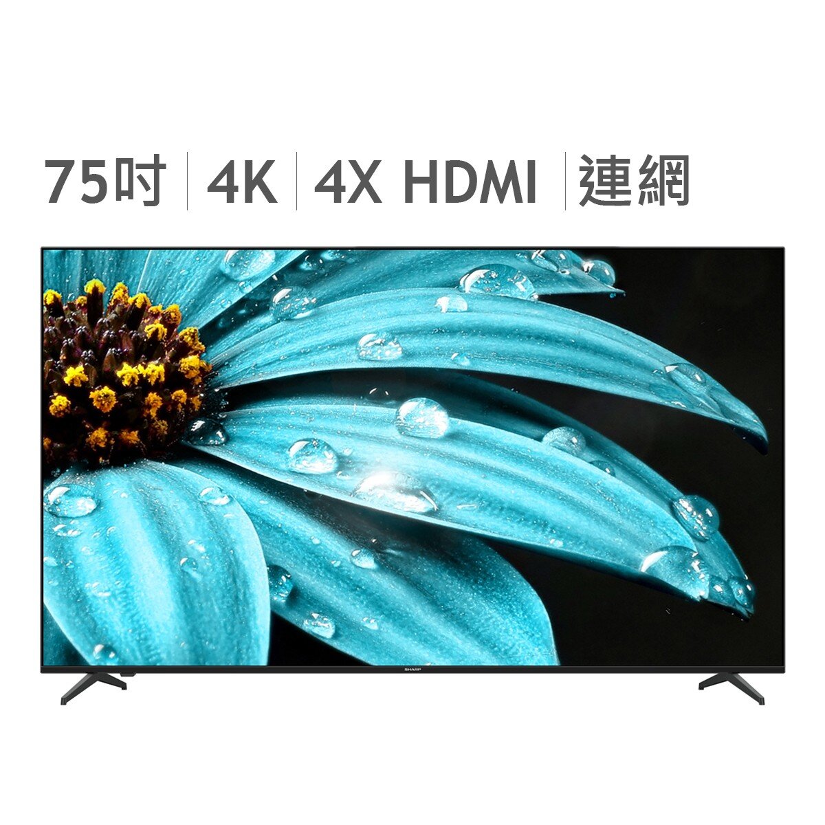 夏普 75吋 4K UHD 顯示器 4T-C75FJ1X