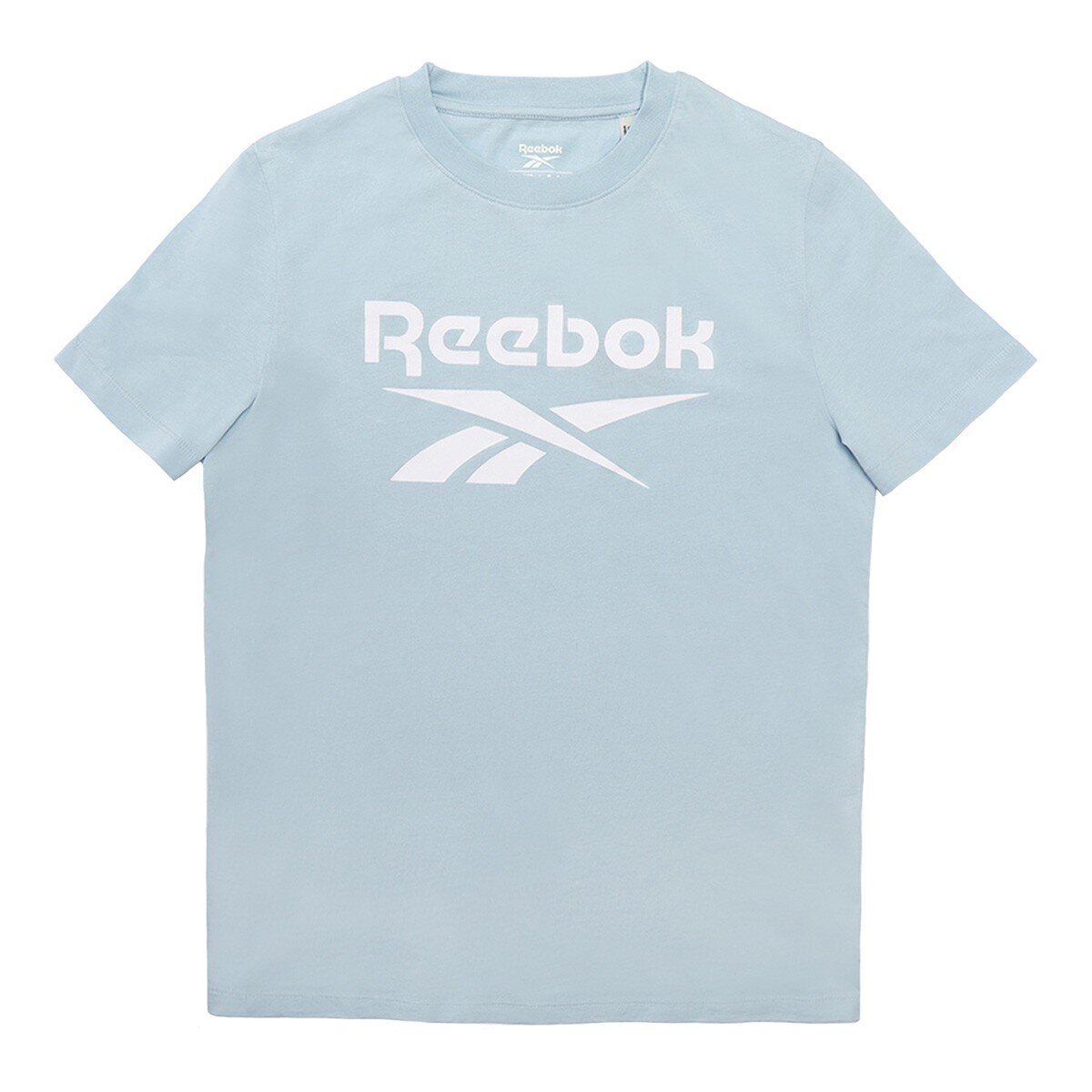 Reebok 女圓領短袖上衣 淺藍