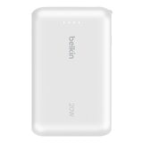 Belkin BoostCharge 10K 行動充電器隨附一體式纜線 2入 白