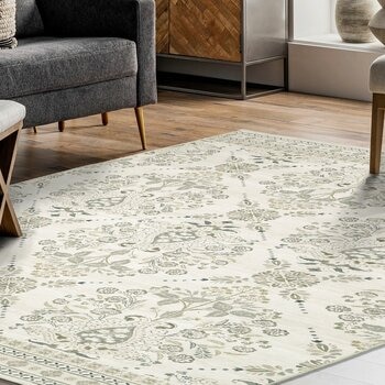 Wyatt & Ash 印花可水洗地毯 2入組 象牙白 Wyatt & Ash 印花可水洗地毯 2入組 象牙白