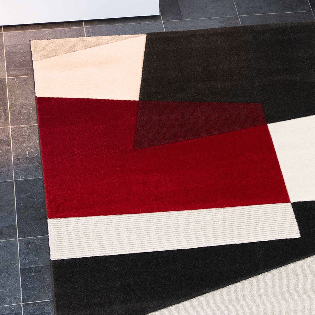 土耳其進口安卡拉超現代立體設計地毯 都會紅 160公分 X 230公分
