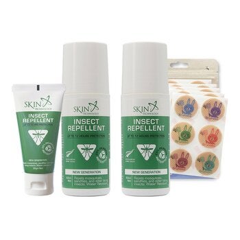 Skin Technology 25%派卡瑞丁防蚊滾珠 60毫升 X 2入+25%乳霜30毫升 X 1入+PMD驅蚊貼片 X 30貼 Skin Technology 25%派卡瑞丁防蚊滾珠 60毫升 X 2入+25%乳霜30毫升 X 1入+PMD驅蚊貼片 X 30貼