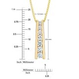 0.5克拉 14K黃K金 鑽石項鍊 VS2/I
