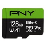 PNY 128GB Elite-X MicroSD U3/V30/A1 記憶卡含SD轉接卡 2入