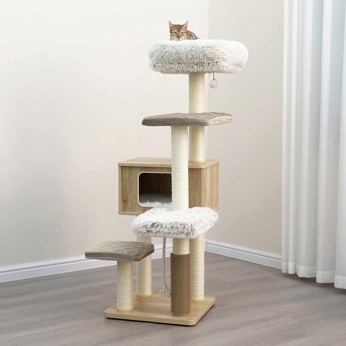 Catry Kasio 6-Level Cat Tree Beige