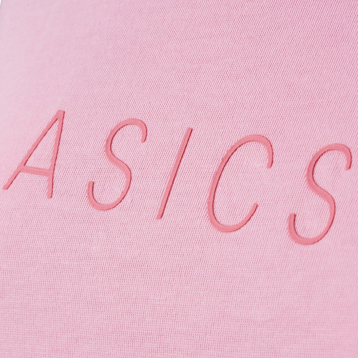 ASICS 女短袖運動上衣 粉紅