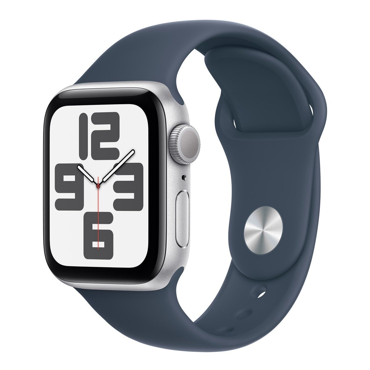 Apple Watch SE (GPS) 40公釐銀色鋁金屬風暴藍色運動型錶帶| Costco 好市多