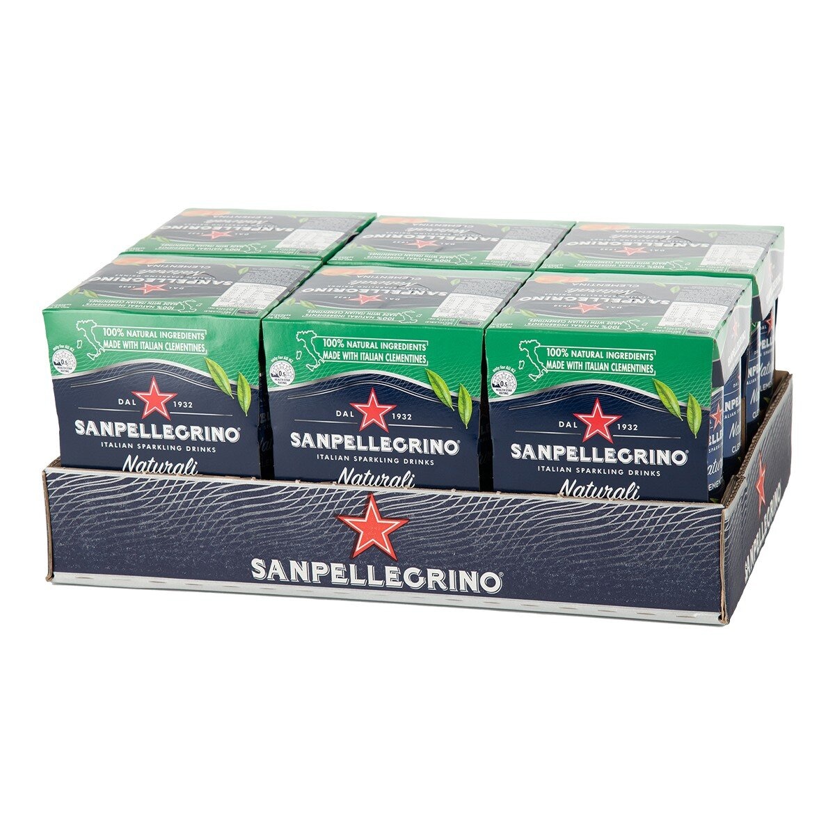 San Pellegrino 聖沛黎洛 氣泡水果飲料 克萊蒙橙口味 330毫升 X 24入