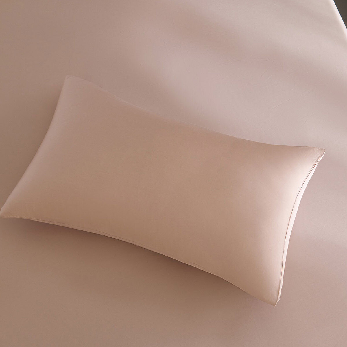 Don Home 萊賽爾素色雙人加大床包枕套三件組 182公分 X 190公分 藕粉