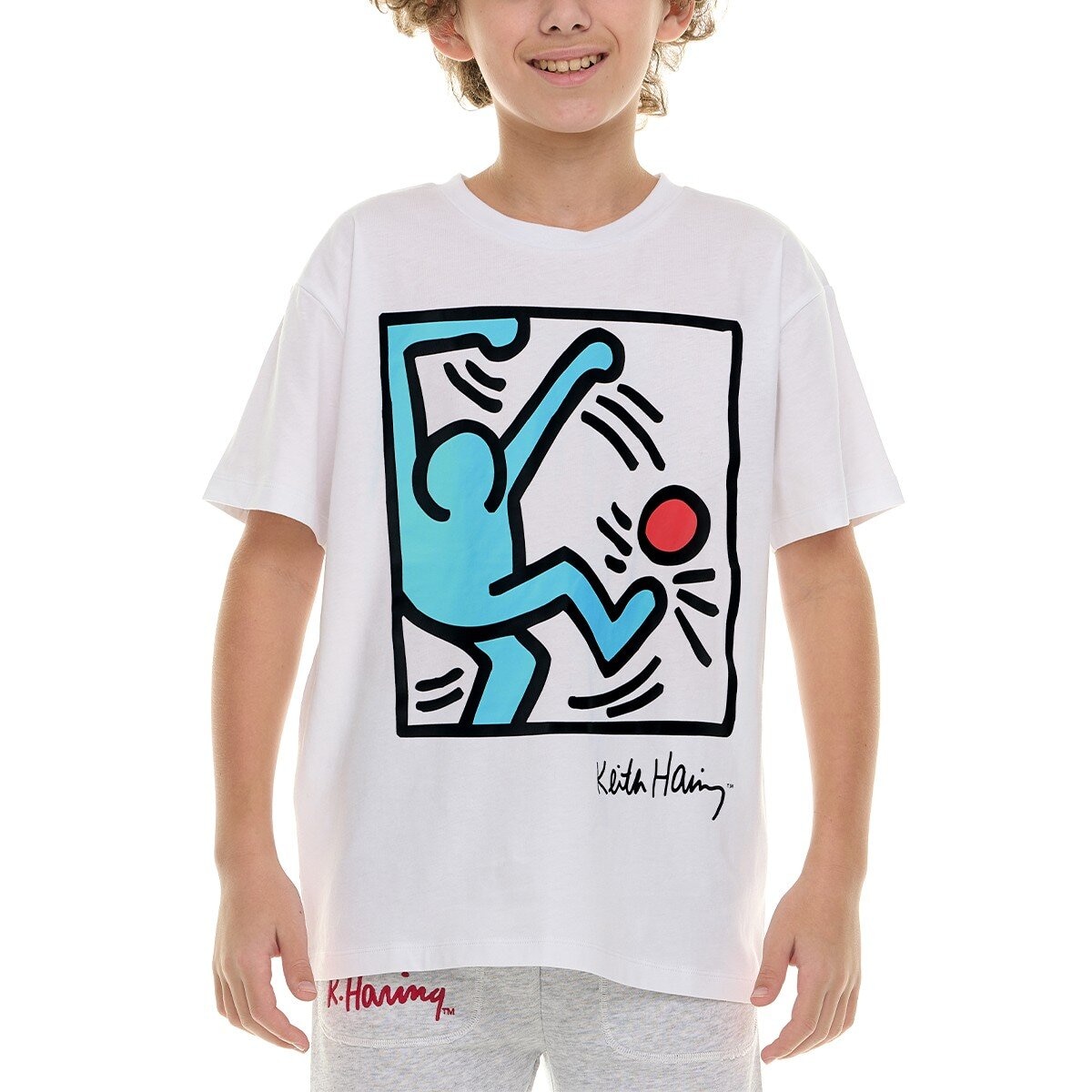 Keith Haring 兒童短袖上衣三件組 綠色