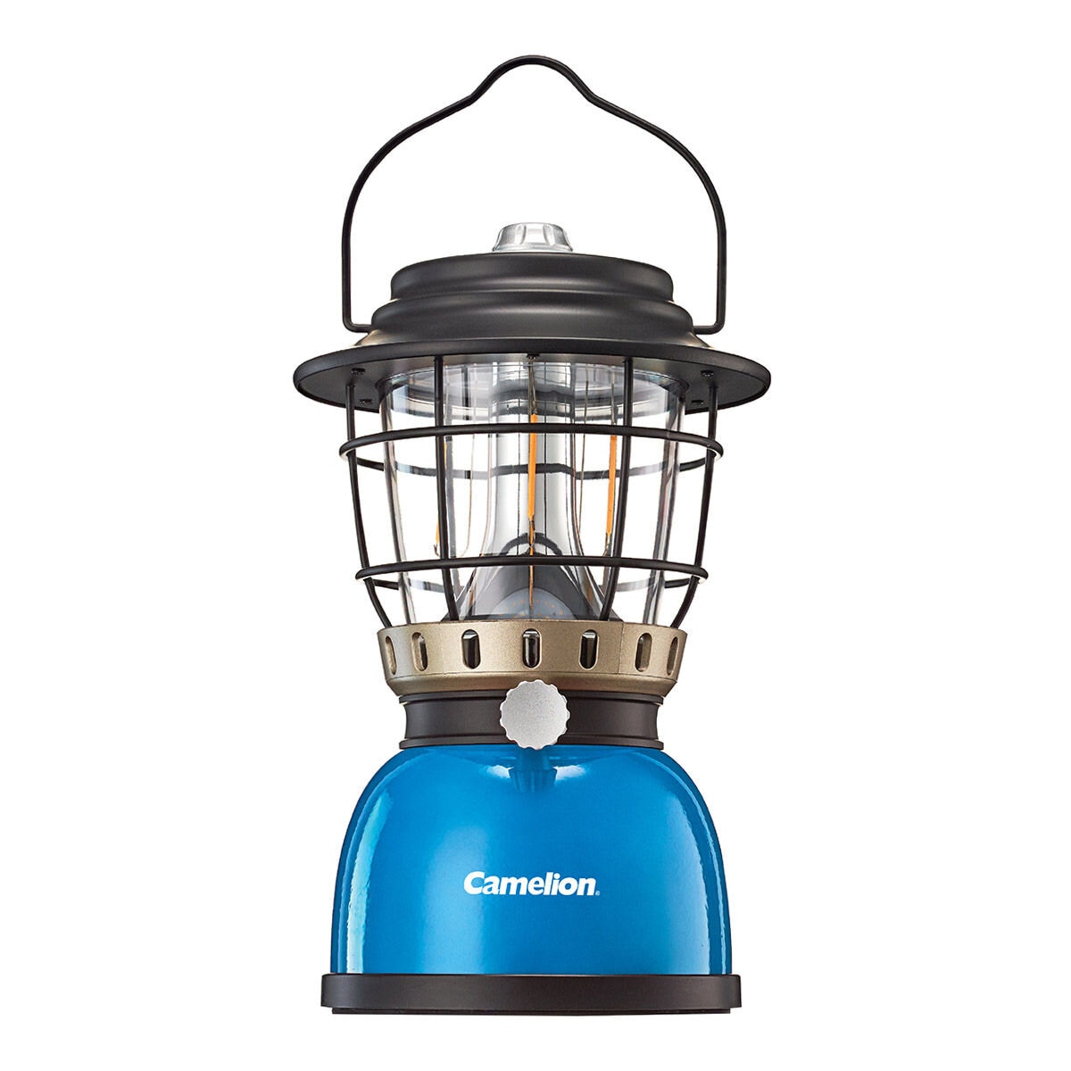 Camelion 復古充電式800流明LED露營燈 藍