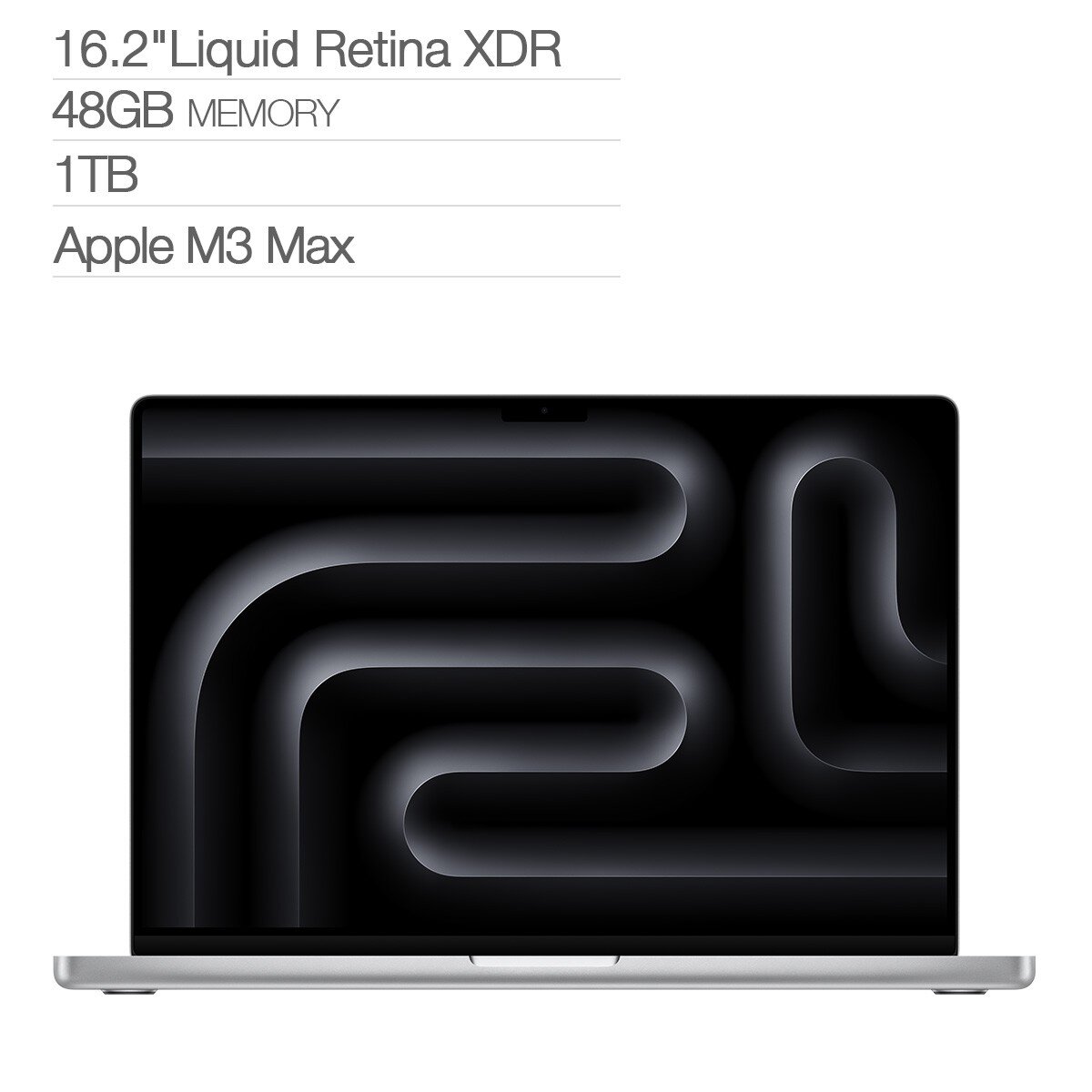 Apple MacBook Pro 16吋 搭配 M3 Max 晶片 16 核心 CPU 40 核心 GPU 1TB SSD 銀色