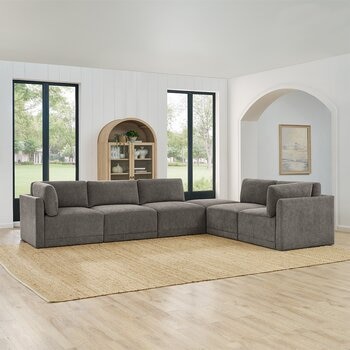 Thomasville 布面模塊沙發六件組 Thomasville 布面模塊沙發六件組