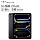 Apple 11 吋 iPad Pro Wi-Fi 512GB 配備標準玻璃