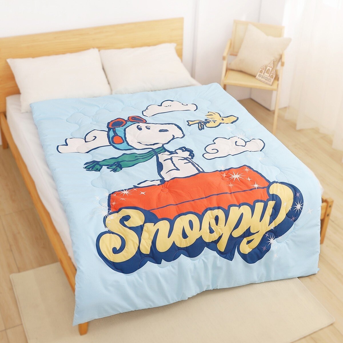 MIT Comforter 150 cm X 200 cm Snoopy Pilot Blue