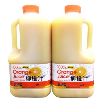 果汁宣言100%柳橙汁 2.17LX2入