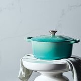 Le Creuset 雙耳圓形鑄鐵鍋 含鋼頭鍋蓋 26公分 薄荷綠