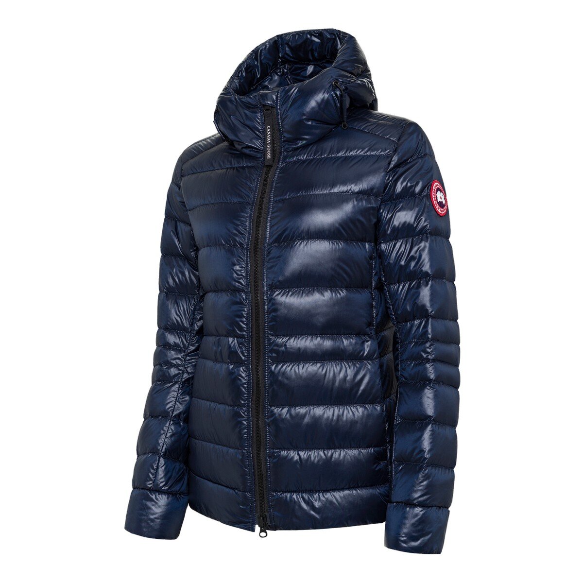 Canada Goose 女可收納短版連帽羽絨外套 深藍色