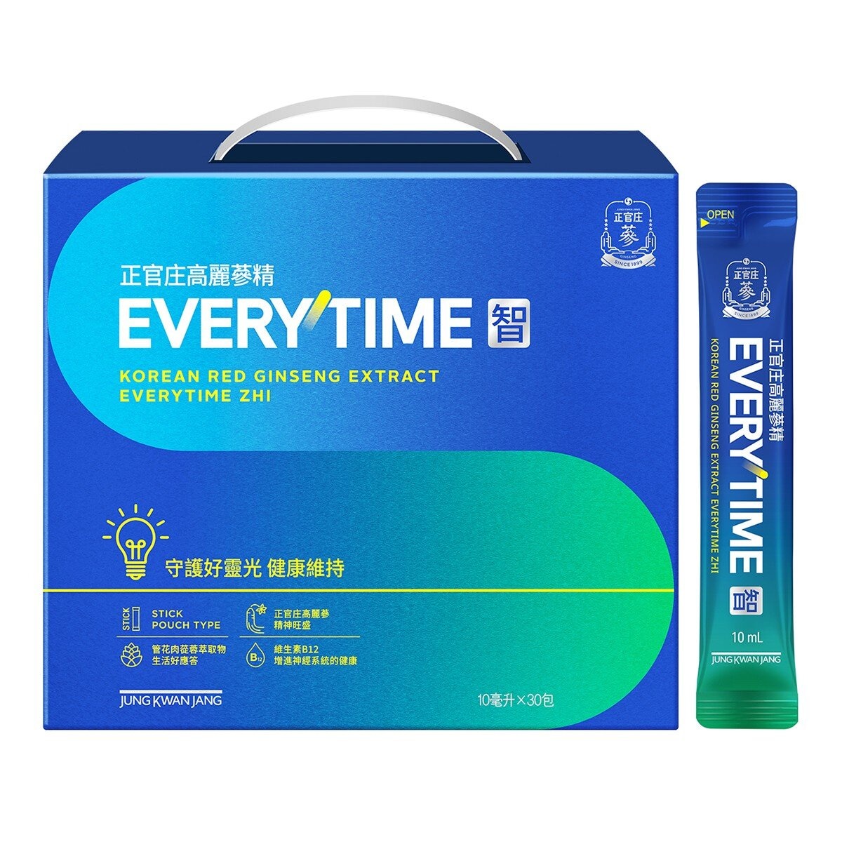 正官庄 高麗蔘精 EVERYTIME 智 10毫升 X 30包