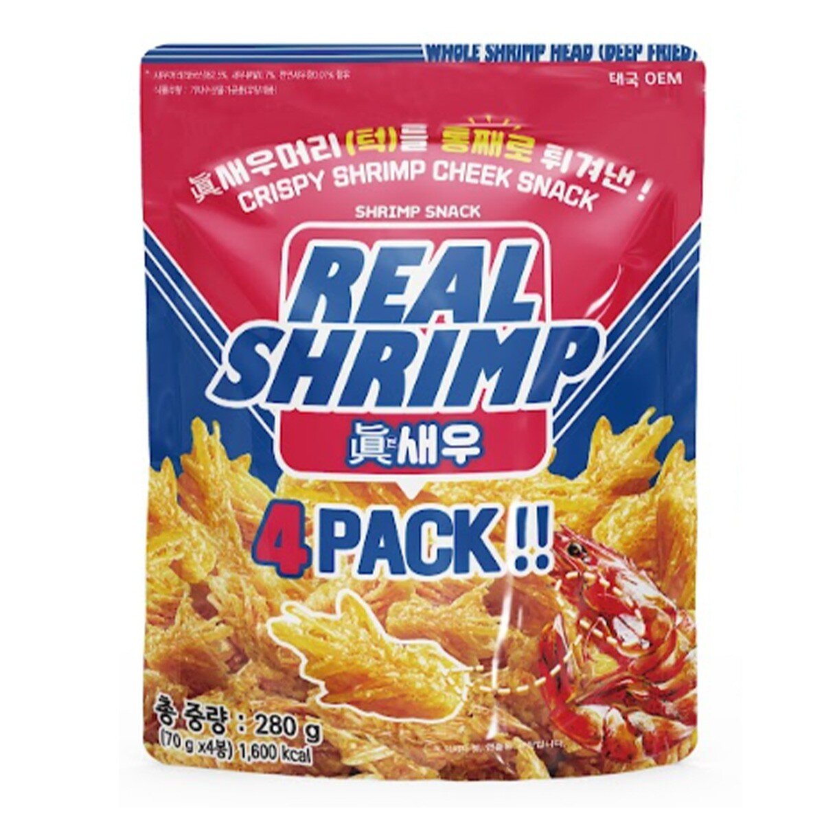 Real Shrimp 脆蝦頰 70公克 X 4包
