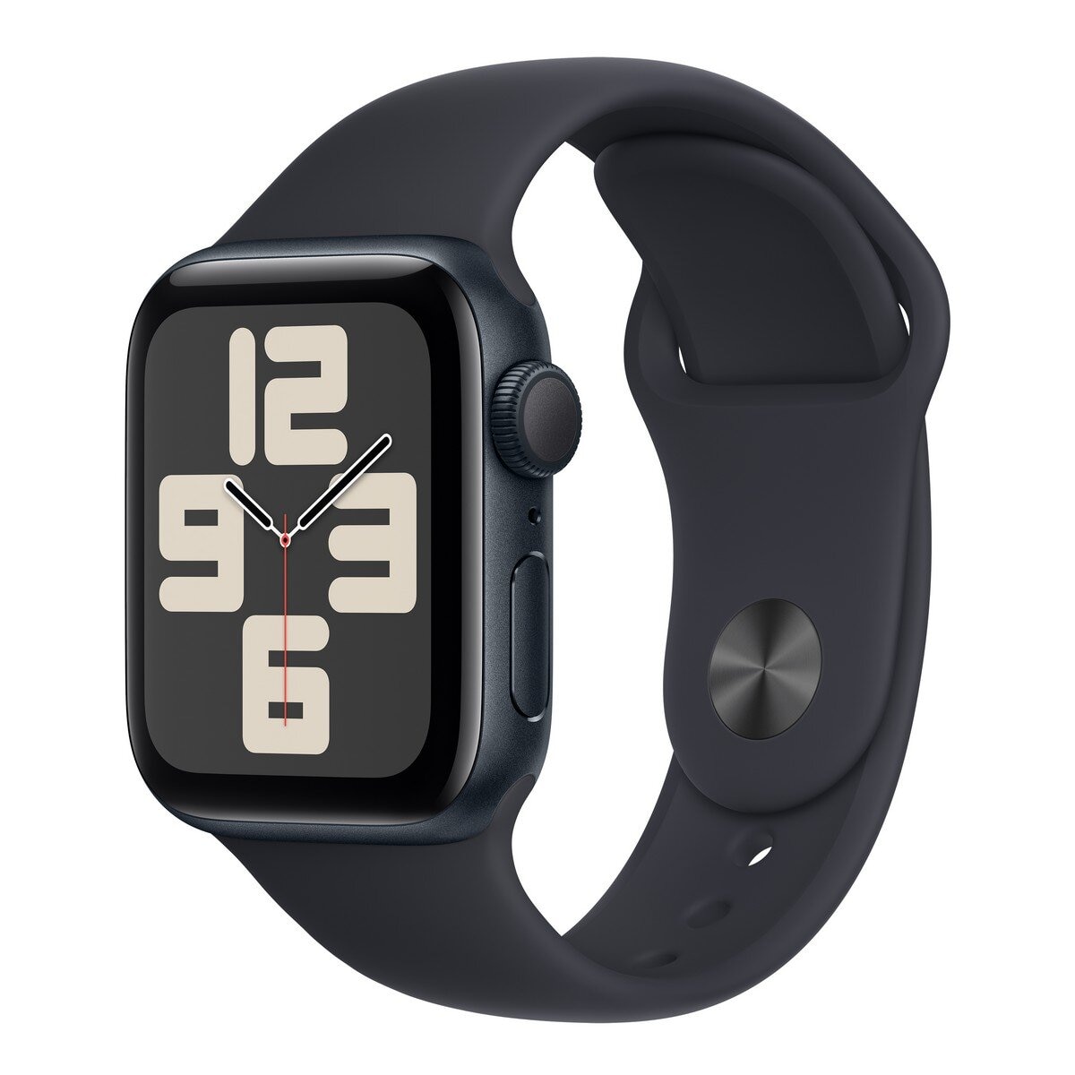 Apple Watch SE (GPS) 44公釐午夜色鋁金屬午夜色運動型錶帶S/M