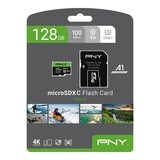 PNY 128GB Elite-X MicroSD U3/V30/A1 記憶卡含SD轉接卡 2入