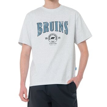 UCLA 男LOGO短袖上衣 淺灰 M UCLA 男LOGO短袖上衣 淺灰 M