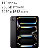 Apple 11 吋 iPad Pro Wi-Fi 512GB 配備標準玻璃 太空黑