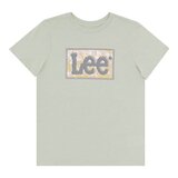 Lee 女短袖Logo上衣 淺綠
