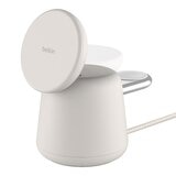 Belkin BoostCharge Pro MagSafe 15W 2合1無線快速充電底座 淺灰