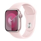 Apple Watch S9 (GPS) 41公釐 粉紅色鋁金屬錶殼 淡粉色運動型錶帶