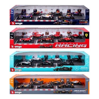 Bburago 1:43 F1 賽車收藏模型車 6入組 多種款式選擇 / 3歲以上