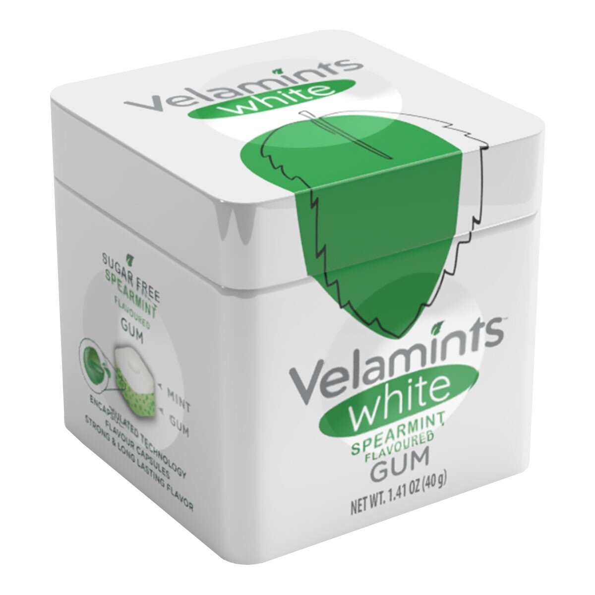 Velamints 薄荷無糖口香糖 40公克 X 8盒