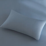 Don Home 萊賽爾素色雙人加大床包枕套三件組 182公分 X 190公分 霧藍