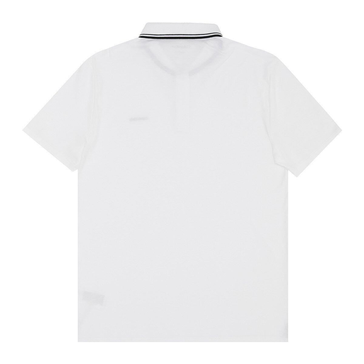 Calvin Klein 男短袖Polo衫 白