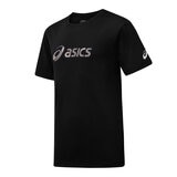 Asics 男短袖運動上衣 黑色