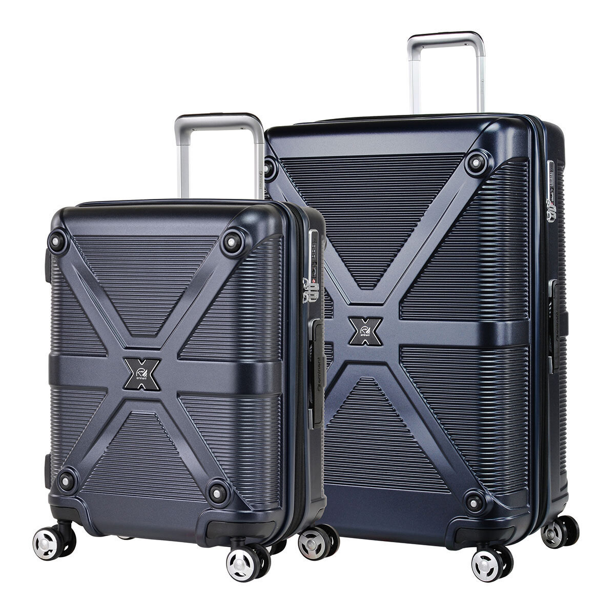 Eminent Xander 20吋 + 28吋 可擴充拉鍊行李箱組 保時深藍