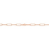14K玫瑰金 迴紋針造型項鍊
