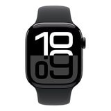 Apple Watch Series 10 GPS 42公釐 曜石黑色鋁金屬錶殼 附黑色運動錶帶 S/M