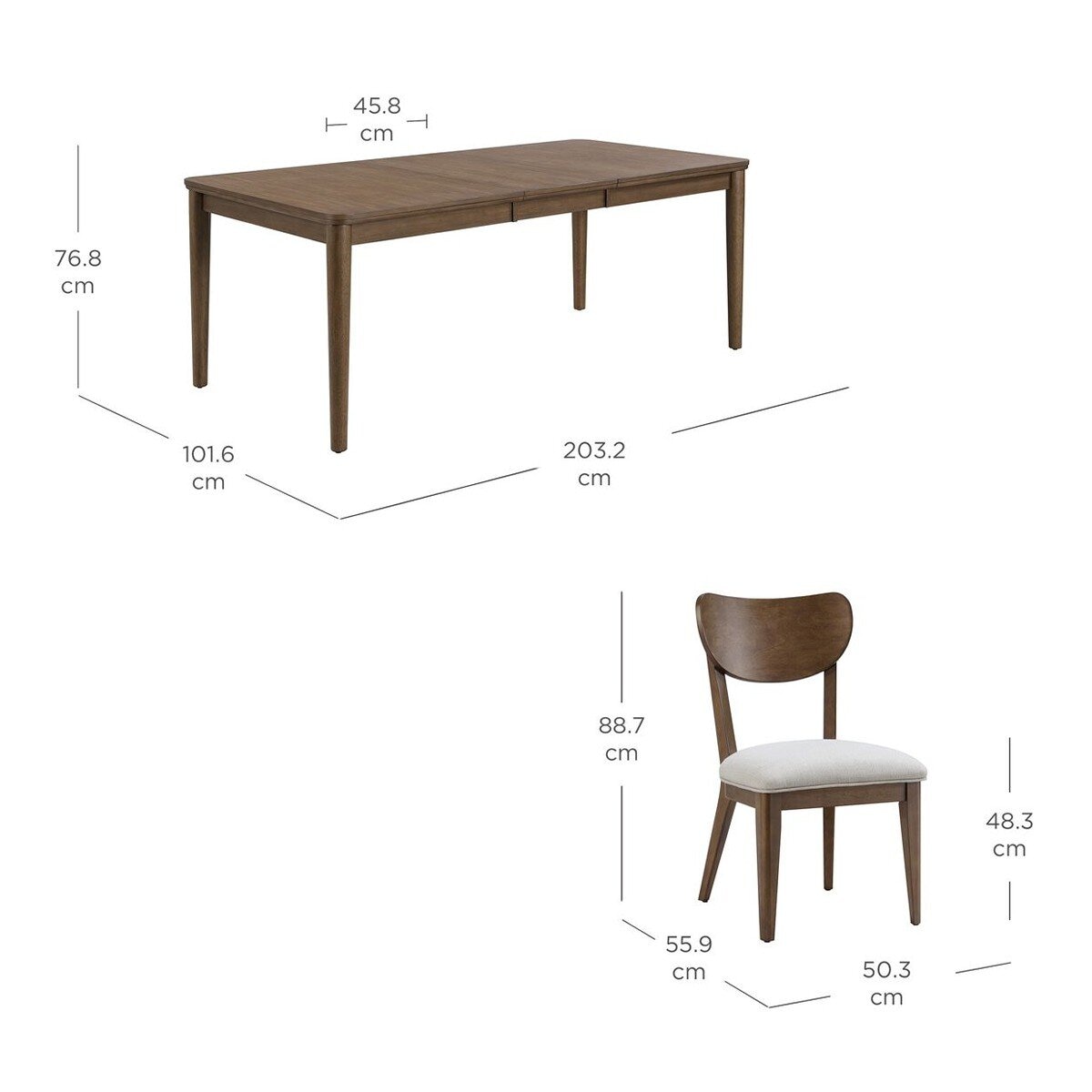 Bayside Furnishings 餐桌椅七件組