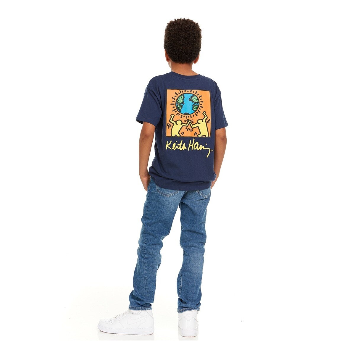 Keith Haring 兒童短袖上衣三件組 藍