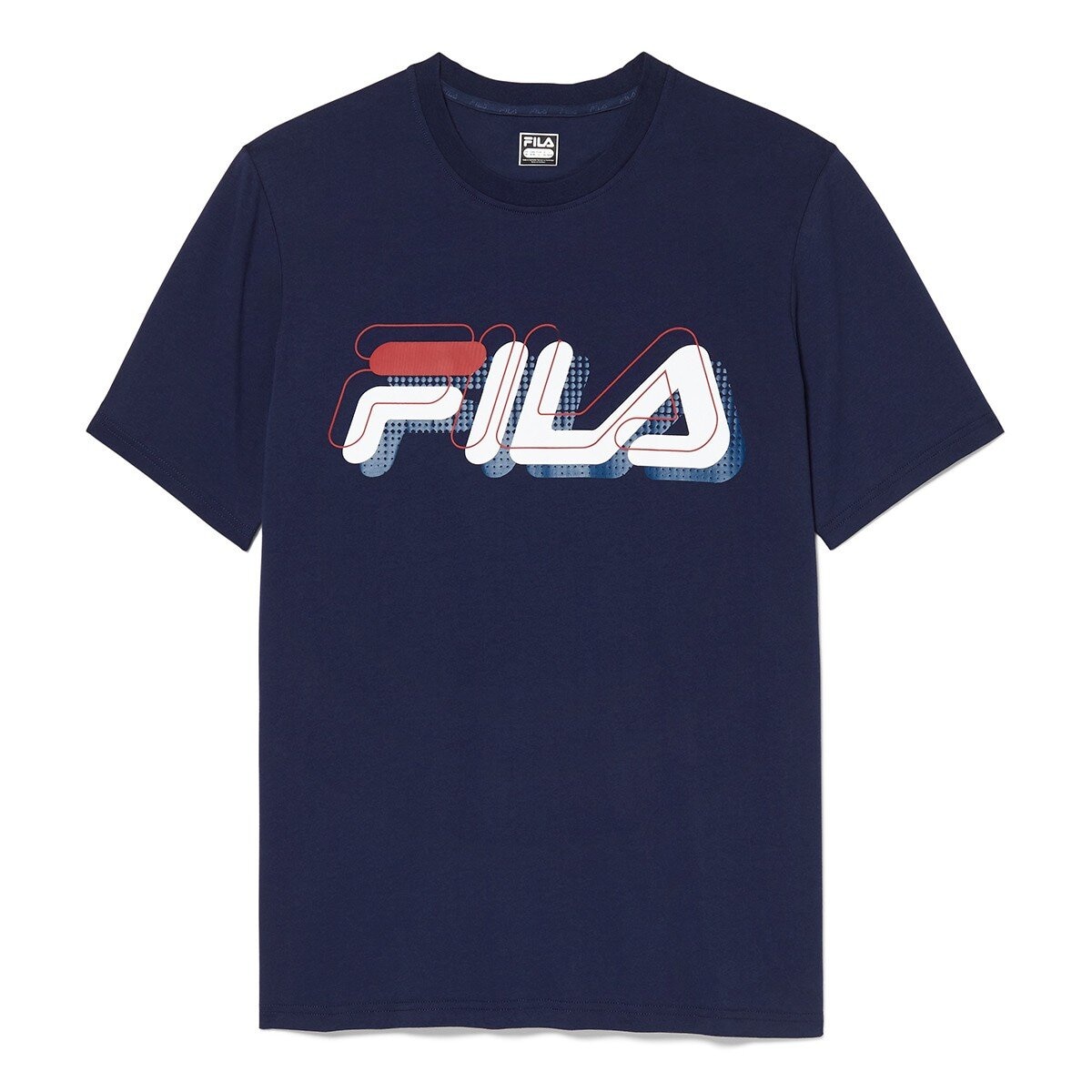 Fila 男短袖Logo上衣 藍