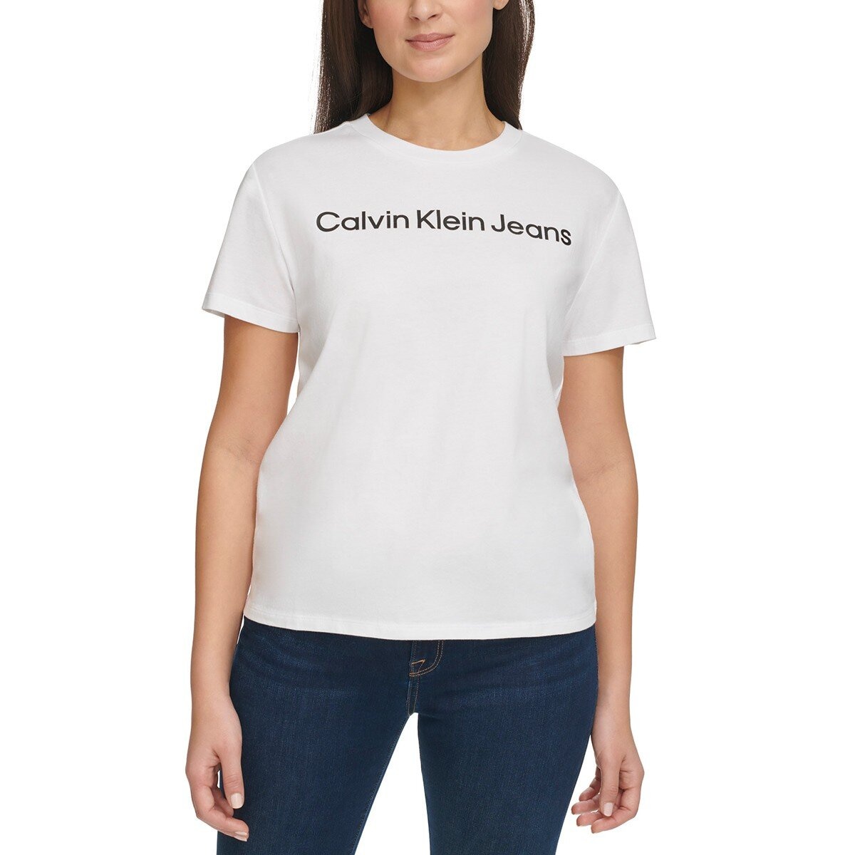 Calvin Klein Jeans 女短袖圓領上衣