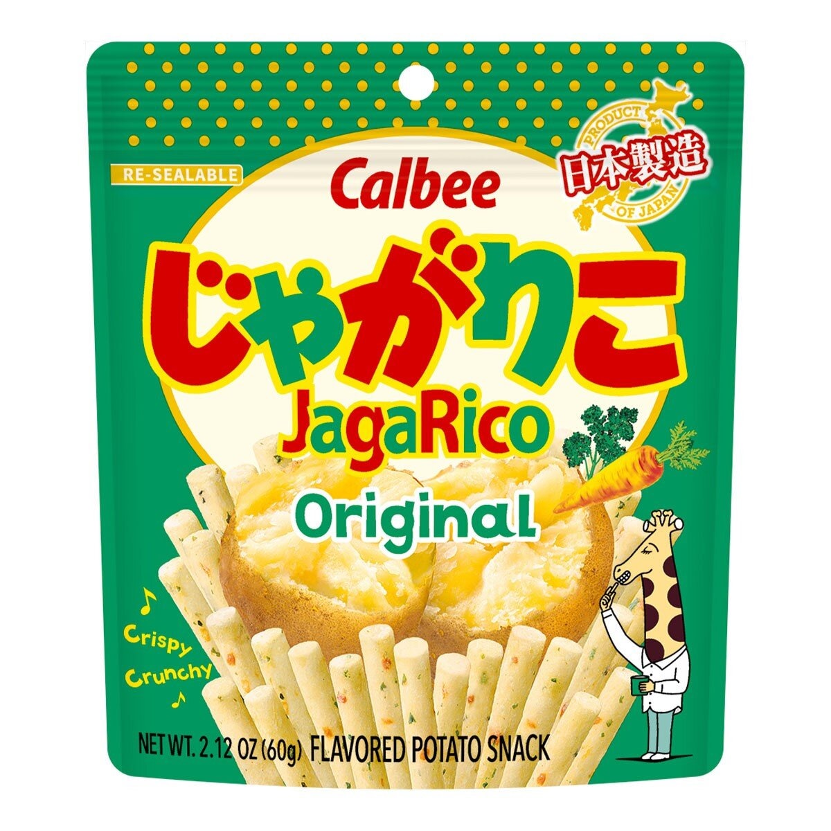 Calbee JagaRico 原味薯條 60公克 X 12入