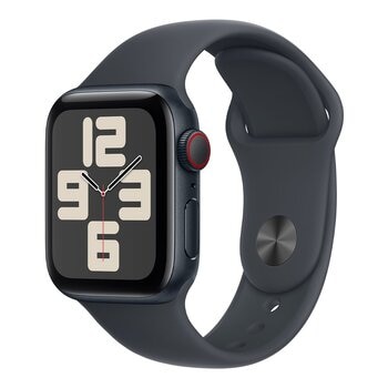 Apple Watch SE LTE 40公釐 午夜色鋁金屬錶殼 附午夜色運動型錶帶 M/L