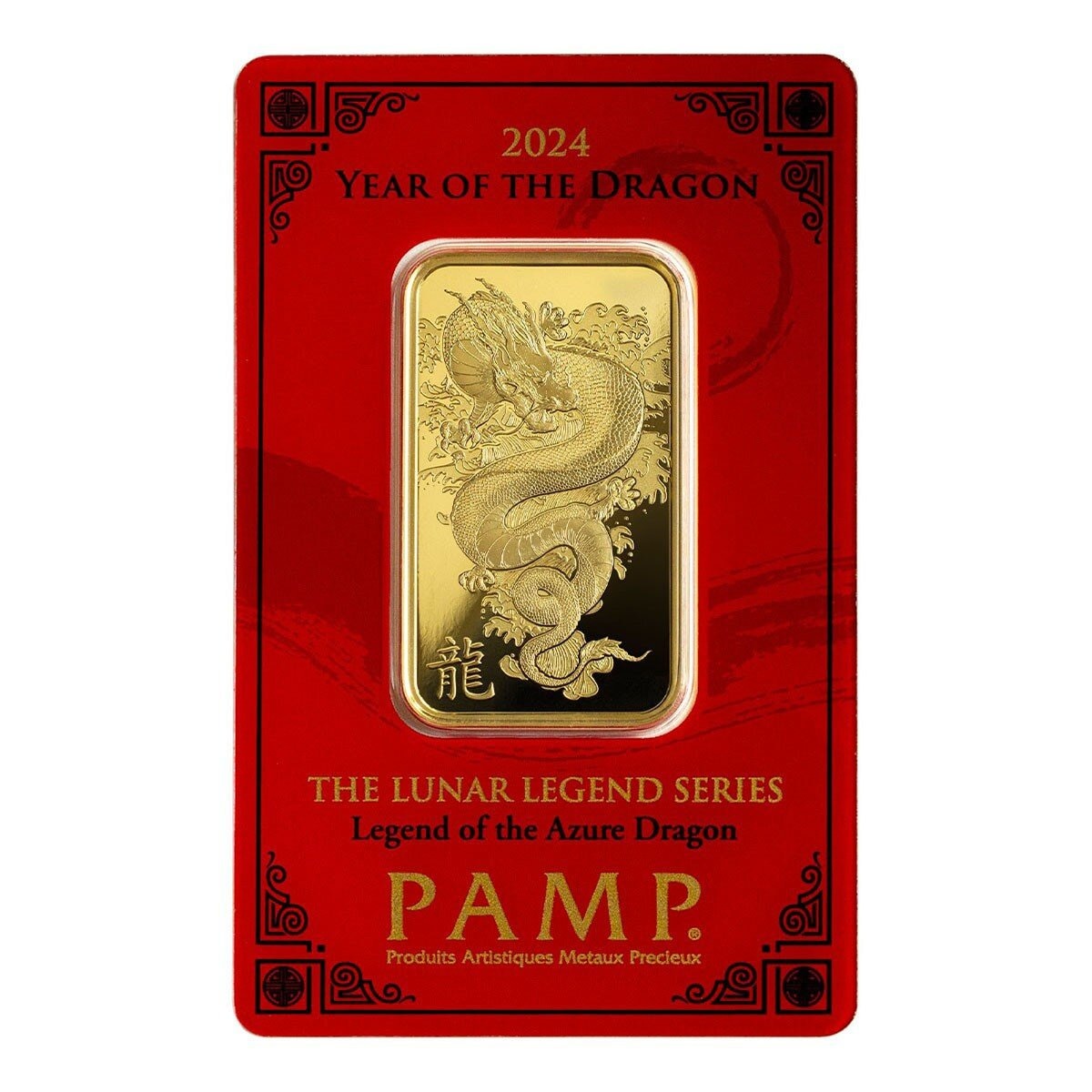 PAMP 龍年彌月黃金條塊 999.9純金 1盎司 / 31.1公克