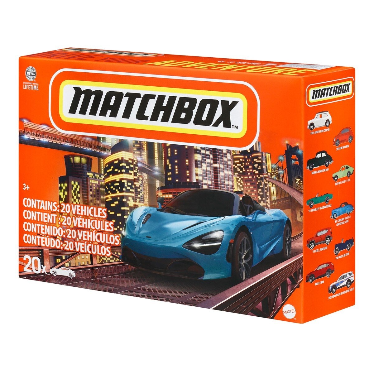 Matchbox 小汽車 20入組 / 3歲以上