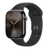 Apple Watch Series 10 LTE 46公釐 石瓦色鈦金屬錶殼 附黑色運動型錶帶 M/L