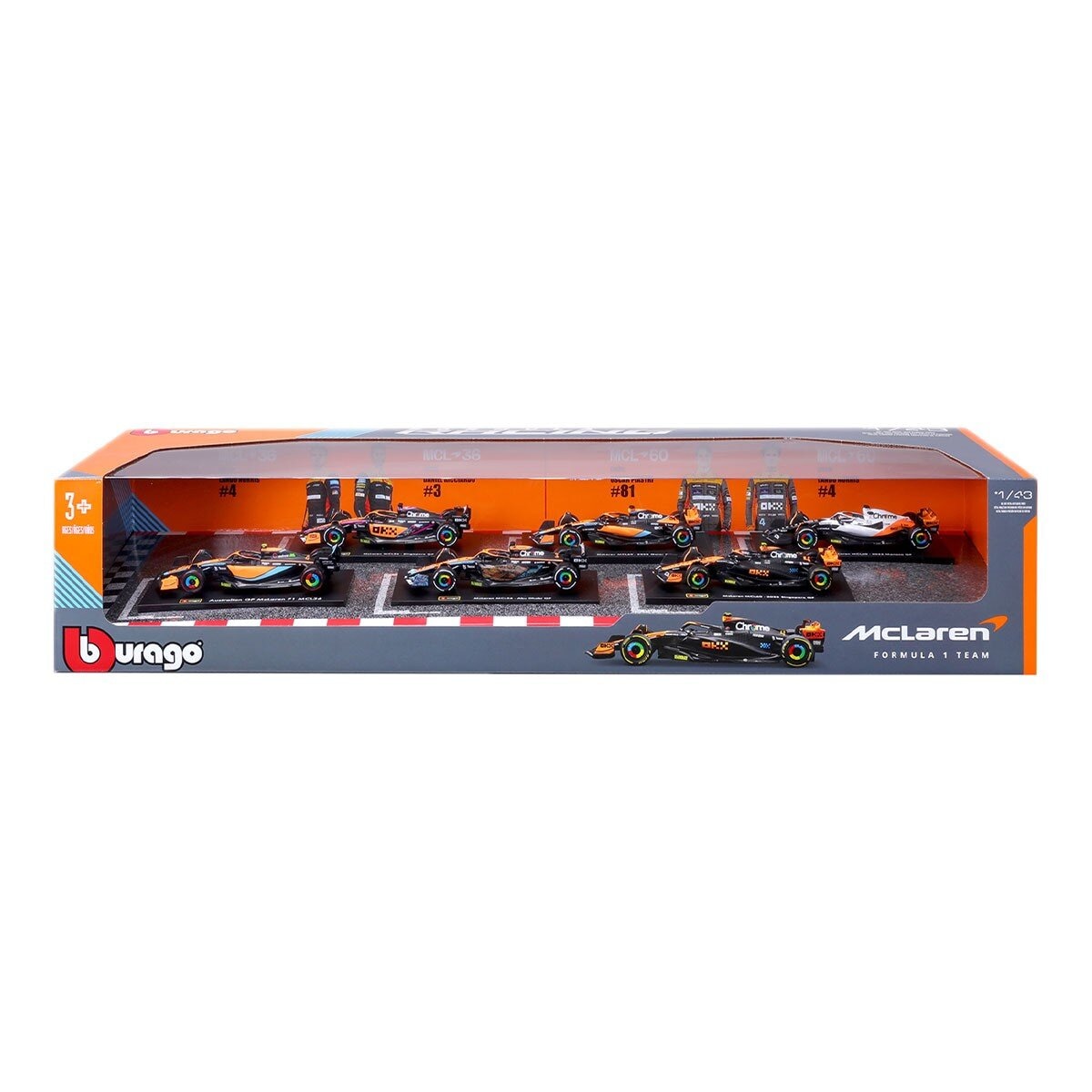 Bburago 1:43 F1 賽車收藏模型車 6入組 多種款式選擇